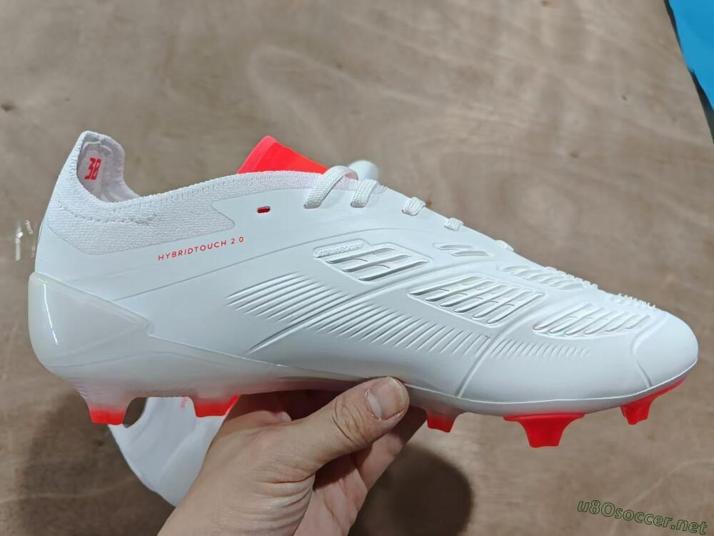 Men's Adidas Predator Accuracy.1 FG Football Boots - Beige/White/Red