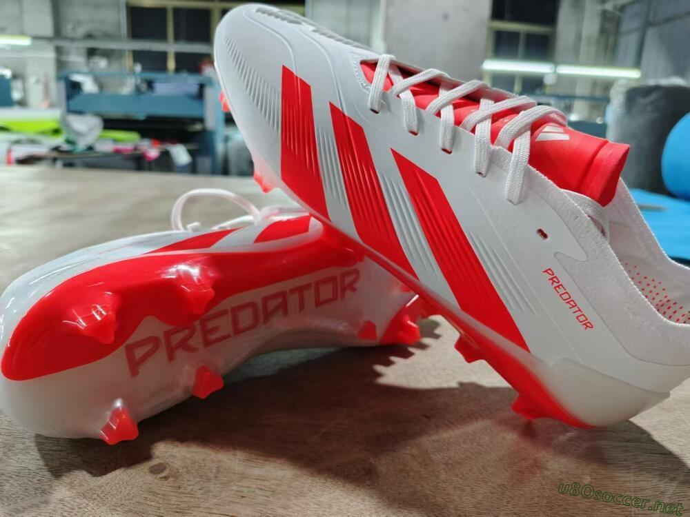 Men's Adidas Predator Accuracy.1 FG Football Boots - Beige/White/Red