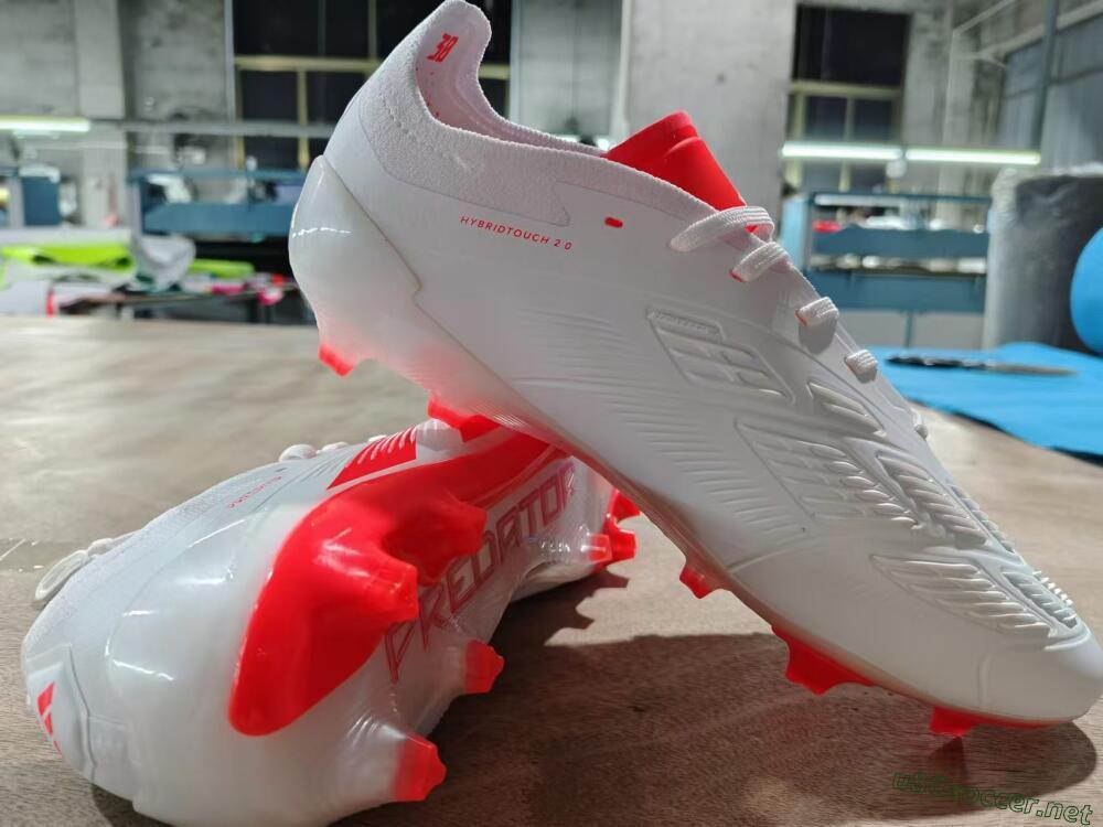 Men's Adidas Predator Accuracy.1 FG Football Boots - Beige/White/Red