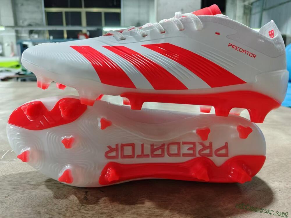 Men's Adidas Predator Accuracy.1 FG Football Boots - Beige/White/Red