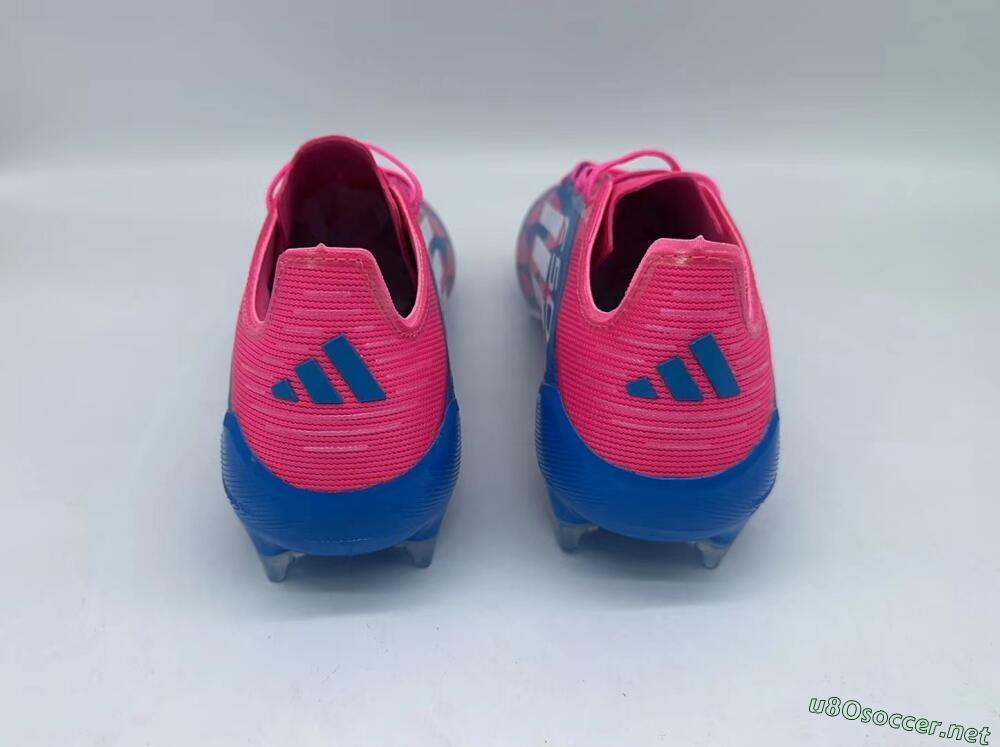 Men's Adidas F50 Elite FG Football Boots - Pink/Blue/White