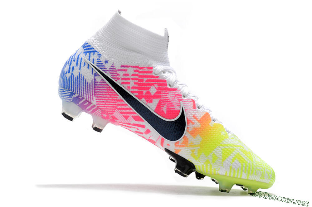 Men's Nike Mercurial Superfly 7 Elite FG Football Boots - Yellow/Pink/Blue 7