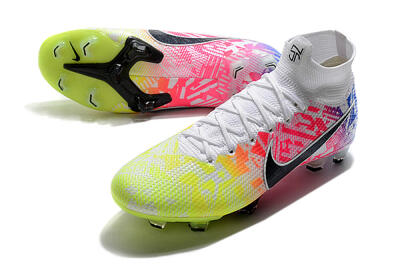Men's Nike Mercurial Superfly 7 Elite FG Football Boots - Yellow/Pink/Blue
