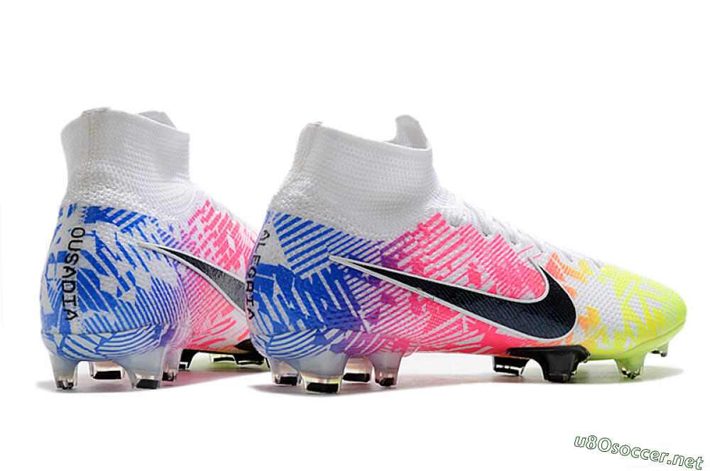 Men's Nike Mercurial Superfly 7 Elite FG Football Boots - Yellow/Pink/Blue 9