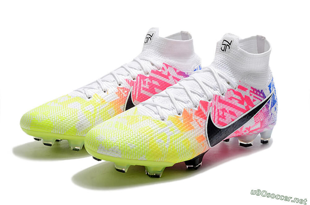 Men's Nike Mercurial Superfly 7 Elite FG Football Boots - Yellow/Pink/Blue 5