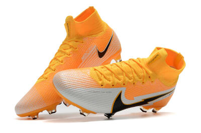 Men's Nike Mercurial Superfly 7 Elite FG Football Boots - Orange/White/Black