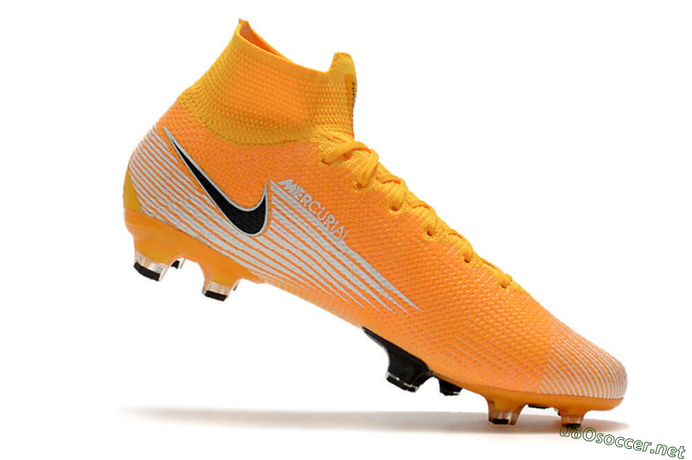 Men's Nike Mercurial Superfly 7 Elite FG Football Boots - Orange/White/Black 7