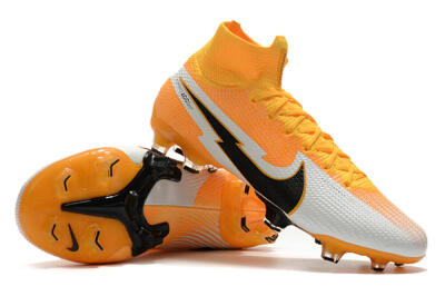 Men's Nike Mercurial Superfly 7 Elite FG Football Boots - Orange/White/Black
