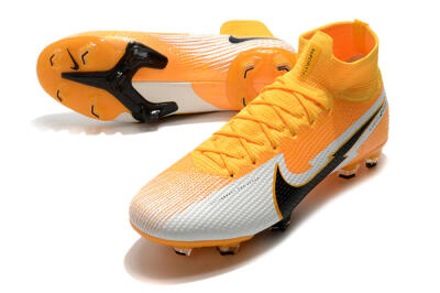 Men's Nike Mercurial Superfly 7 Elite FG Football Boots - Orange/White/Black