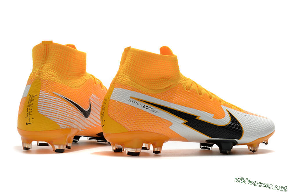 Men's Nike Mercurial Superfly 7 Elite FG Football Boots - Orange/White/Black 9