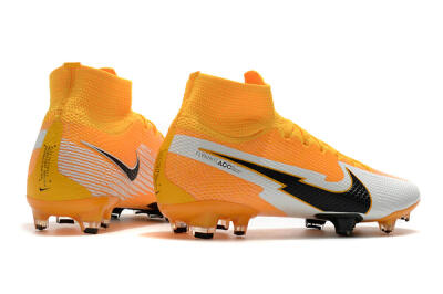Men's Nike Mercurial Superfly 7 Elite FG Football Boots - Orange/White/Black