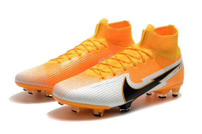 Men's Nike Mercurial Superfly 7 Elite FG Football Boots - Orange/White/Black