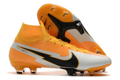 Men's Nike Mercurial Superfly 7 Elite FG Football Boots - Orange/White/Black