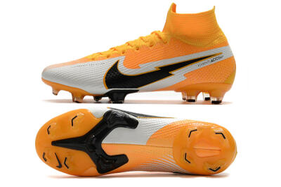 Men's Nike Mercurial Superfly 7 Elite FG Football Boots - Orange/White/Black