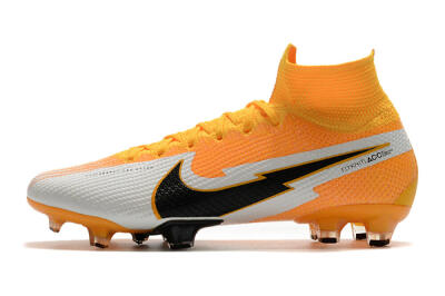 Men's Nike Mercurial Superfly 7 Elite FG Football Boots - Orange/White/Black
