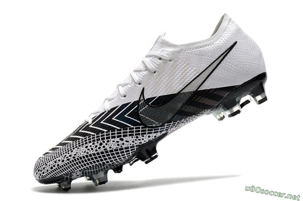 Men's Nike Mercurial Vapor 13 Elite FG Football Boots - Black/White/Blue 8