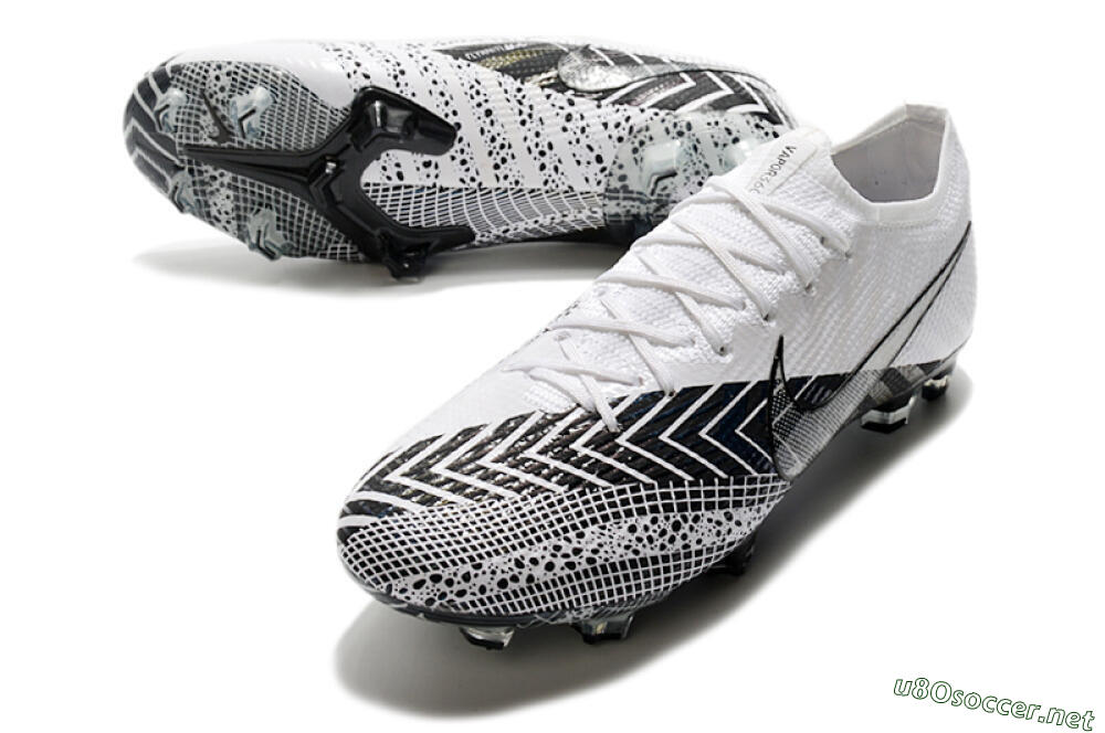 Men's Nike Mercurial Vapor 13 Elite FG Football Boots - Black/White/Blue 3