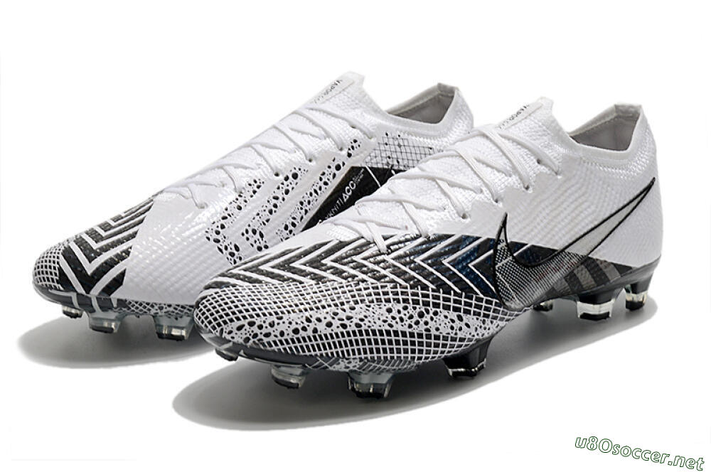 Men's Nike Mercurial Vapor 13 Elite FG Football Boots - Black/White/Blue 5
