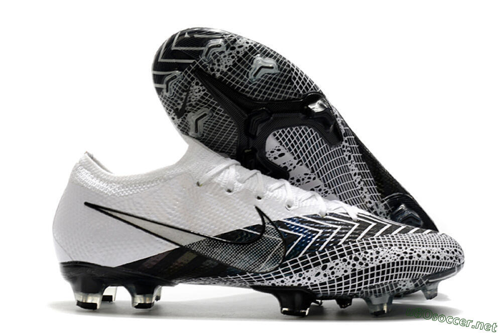 Men's Nike Mercurial Vapor 13 Elite FG Football Boots - Black/White/Blue 2