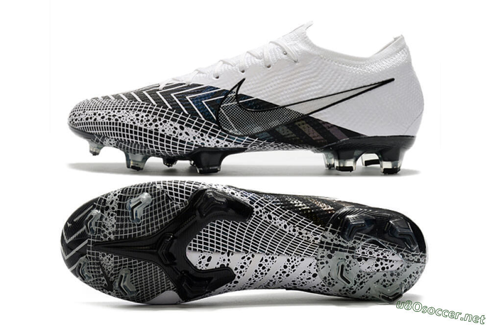 Men's Nike Mercurial Vapor 13 Elite FG Football Boots - Black/White/Blue 1