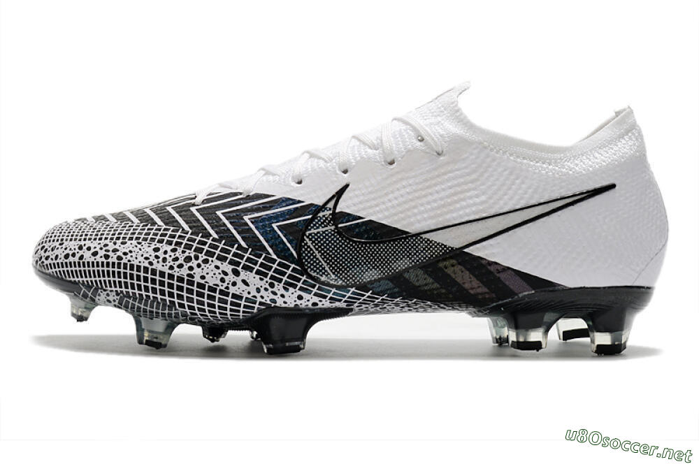 Men's Nike Mercurial Vapor 13 Elite FG Football Boots - Black/White/Blue 0