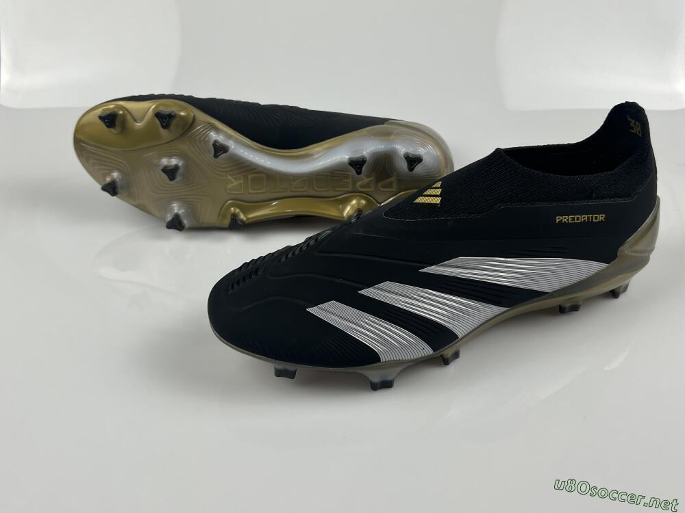 Men's Adidas Predator Accuracy+ FG Football Boots - Black/White/Gold