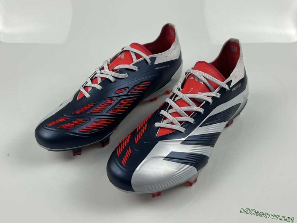 Men's Adidas Predator Accuracy Elite FG Football Boots - Silver/Blue/Red