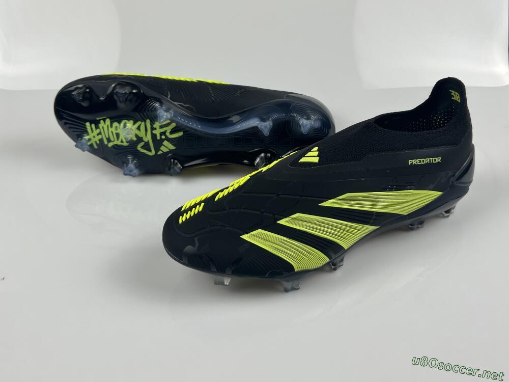 Men's Adidas Predator Accuracy+ FG Football Boots - Black/Yellow/Blue
