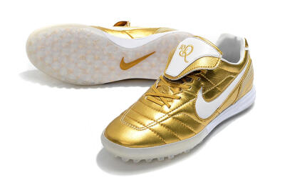 Men's Nike Tiempo Legend 7 Elite R10 TF Football Shoes - Gold/White