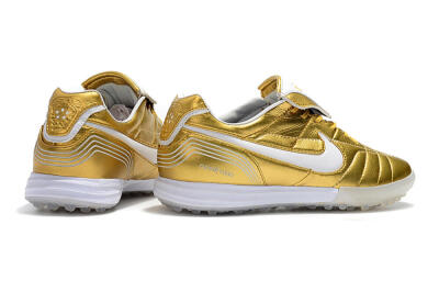 Men's Nike Tiempo Legend 7 Elite R10 TF Football Shoes - Gold/White