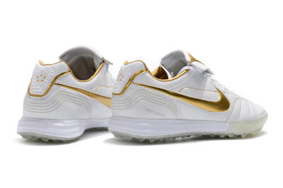 Men's Nike Tiempo Legend 7 Elite R10 TF Football Shoes - White/Gold