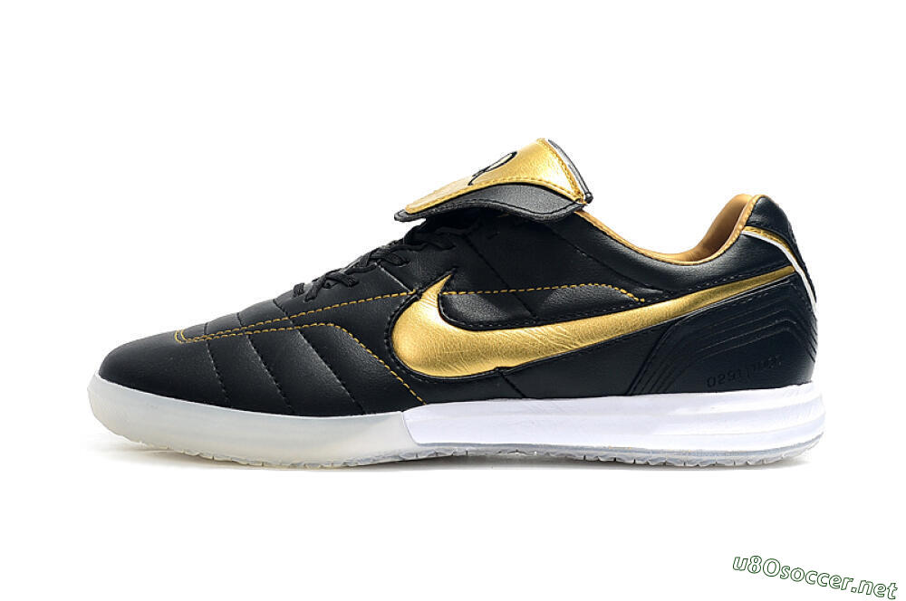 Men's Nike Tiempo Legend 7 Elite R10 IC Football Shoes - Black/Gold/White 0