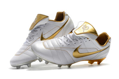 Men's Nike Tiempo Legend 7 Elite R10 FG Football Boots - White/Gold