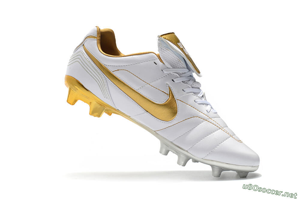 Men's Nike Tiempo Legend 7 Elite R10 FG Football Boots - White/Gold 7