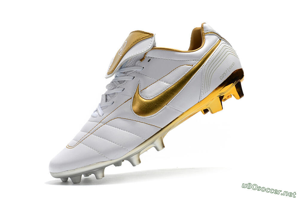 Men's Nike Tiempo Legend 7 Elite R10 FG Football Boots - White/Gold 8