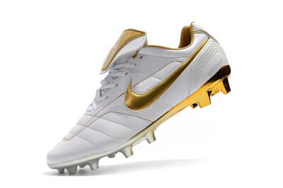 Men's Nike Tiempo Legend 7 Elite R10 FG Football Boots - White/Gold