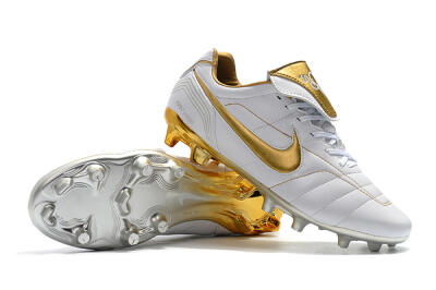 Men's Nike Tiempo Legend 7 Elite R10 FG Football Boots - White/Gold