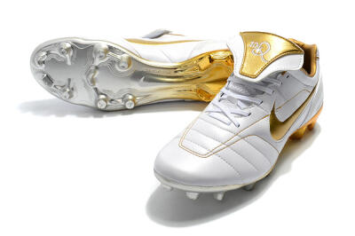 Men's Nike Tiempo Legend 7 Elite R10 FG Football Boots - White/Gold