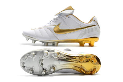 Men's Nike Tiempo Legend 7 Elite R10 FG Football Boots - White/Gold