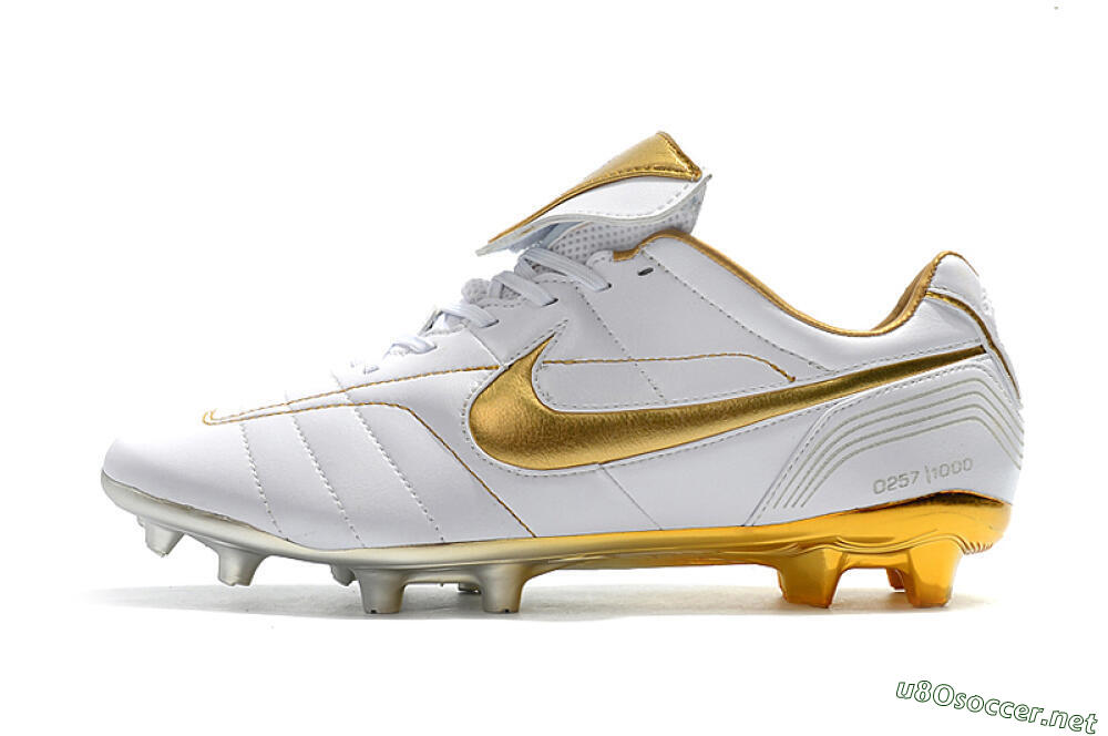 Men's Nike Tiempo Legend 7 Elite R10 FG Football Boots - White/Gold 0