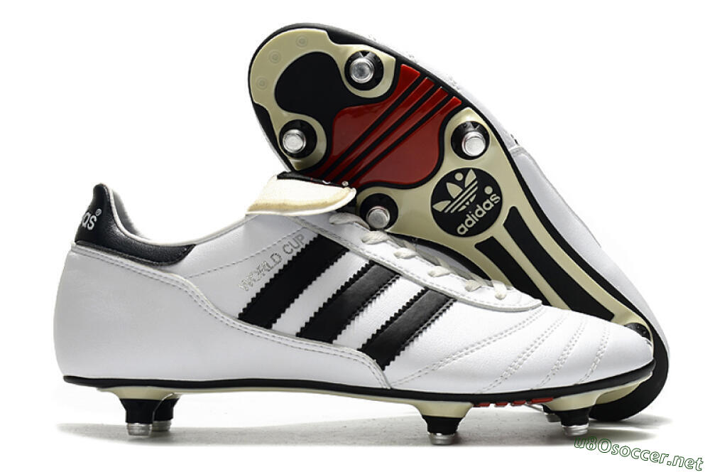 Men's Adidas Copa World Cup SG Football Boots - White/Black/Red 2