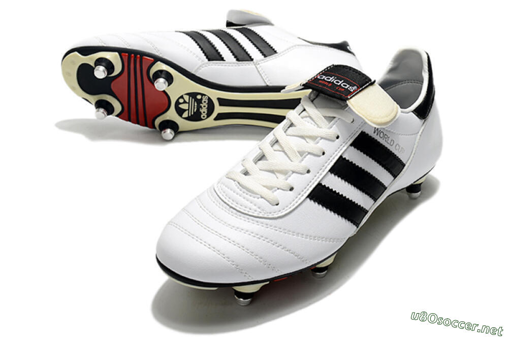 Men's Adidas Copa World Cup SG Football Boots - White/Black/Red 3