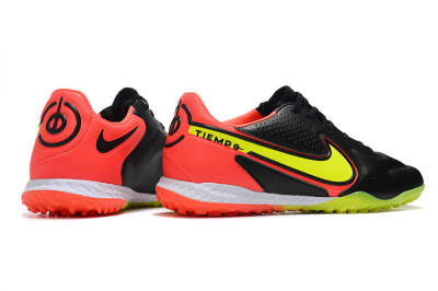 Men's Nike React Tiempo Legend 9 Pro TF Football Shoes - Black/Yellow/Red