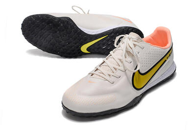 Men's Nike React Tiempo Legend 9 Pro TF Football Shoes - White/Yellow/Black