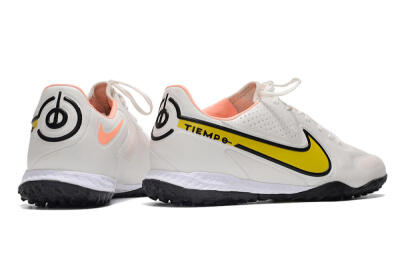 Men's Nike React Tiempo Legend 9 Pro TF Football Shoes - White/Yellow/Black