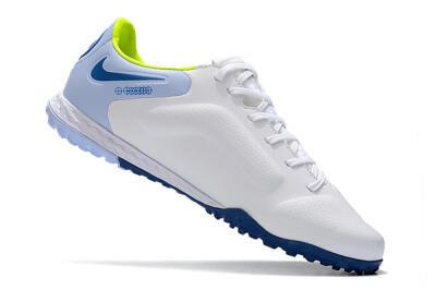 Men's Nike React Tiempo Legend 9 Pro TF Football Shoes - White/Blue/Yellow