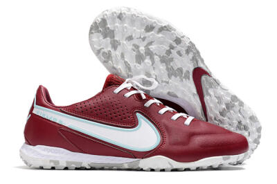 Men's Nike React Tiempo Legend 9 Pro TF Football Shoes - Red/White/Jade