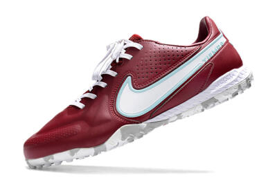 Men's Nike React Tiempo Legend 9 Pro TF Football Shoes - Red/White/Jade