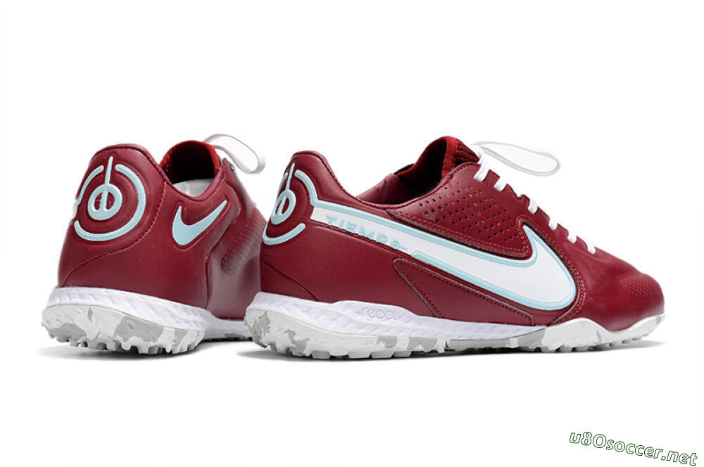 Men's Nike React Tiempo Legend 9 Pro TF Football Shoes - Red/White/Jade 6