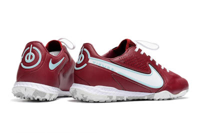 Men's Nike React Tiempo Legend 9 Pro TF Football Shoes - Red/White/Jade